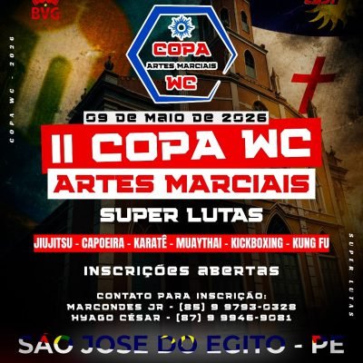 REALIZAÇÃO BVG COPA ARTES MARCIAIS WC REALIZAÇÃO BVG COPA ARTES MARCIAIS WC
